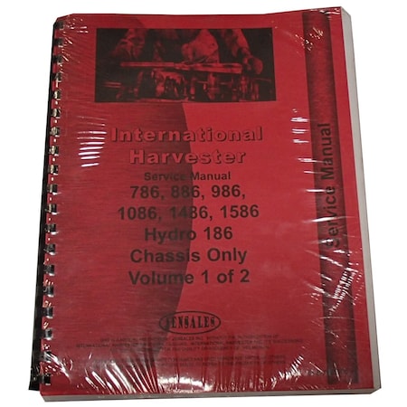 Aftermarket Tractor Chassis Service Manual for International Harvester 1086 RAP75457